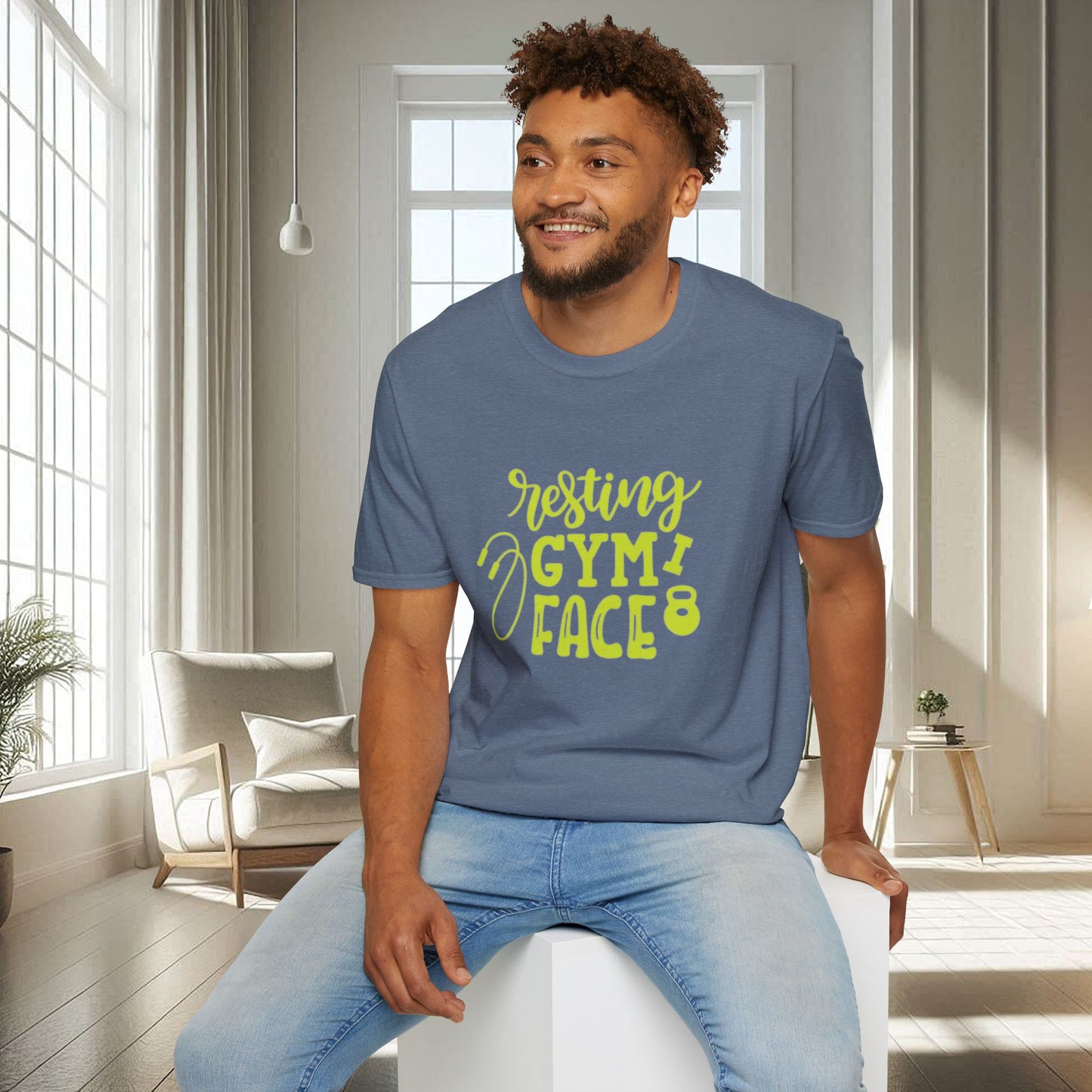 Resting Gym Face | T-shirt doux unisexe