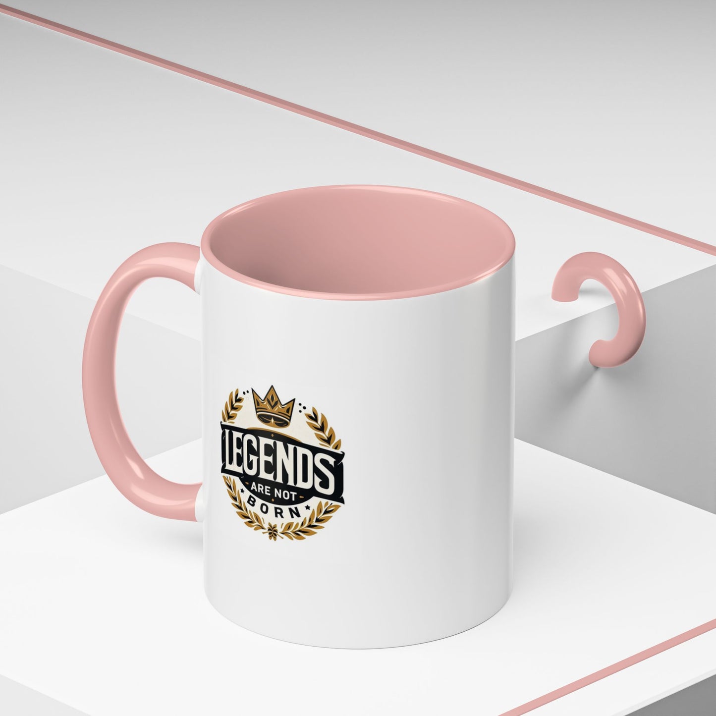 Legend Are Not Born | Accent Coffee Mug (11, 15oz)