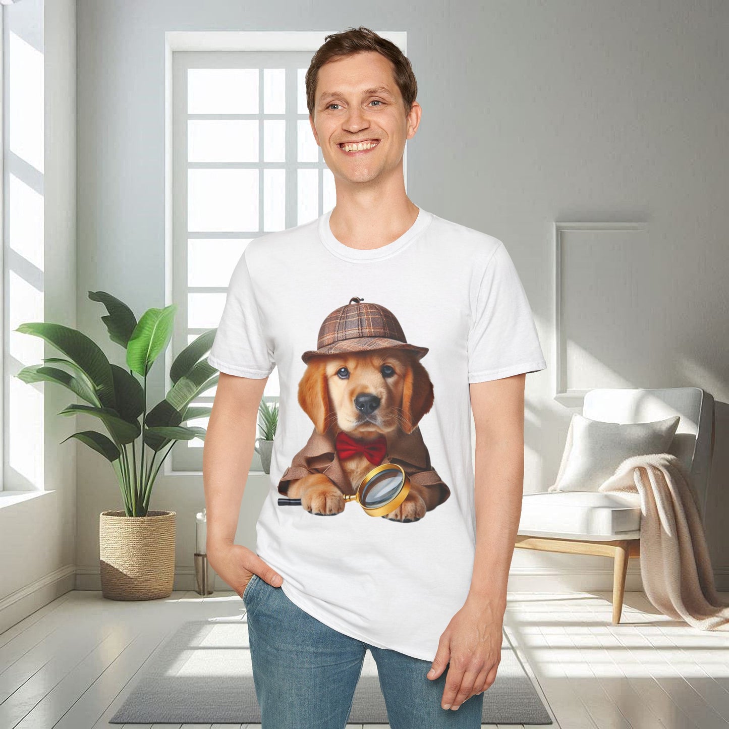 Detective Dog | Unisex Soft T-shirt