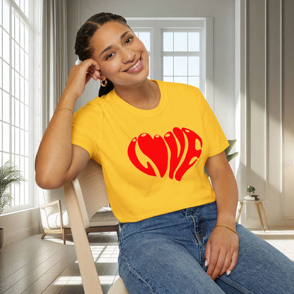 Cœur d'amour | T-shirt doux unisexe