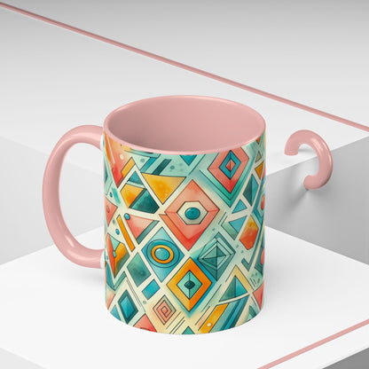 Abstract Geometric Pattern | Accent Coffee Mug (11oz)