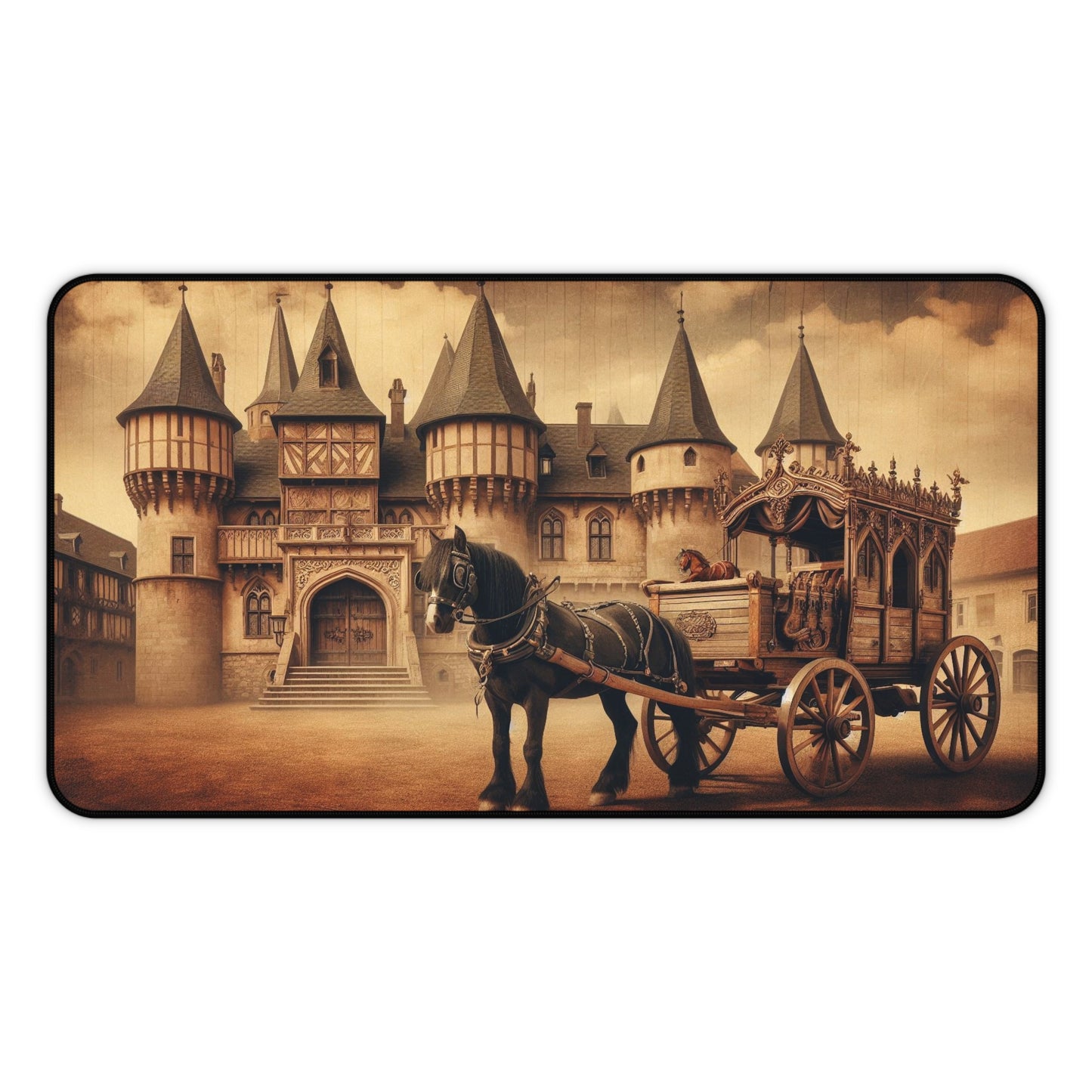 Vintage Castle | Desk Mat