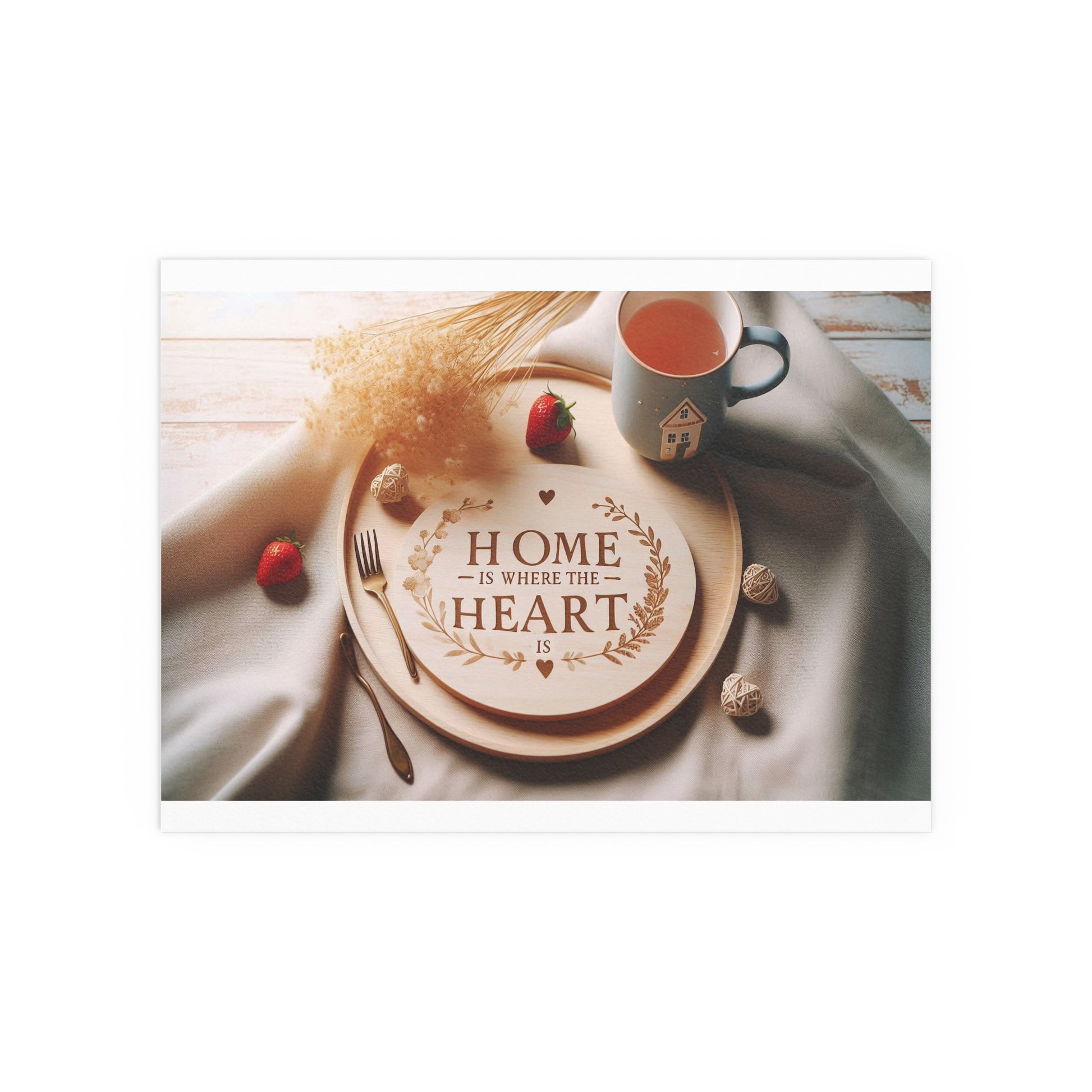 Home is Where the Heart is | Indoor and Outdoor Silk Poster