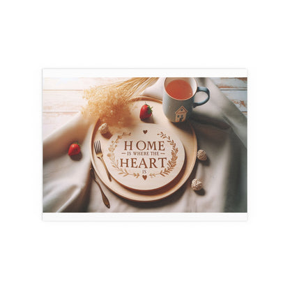 Home is Where the Heart is | Indoor and Outdoor Silk Poster