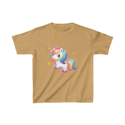 Camiseta de algodón pesado para niños Unicorn Sparkle |