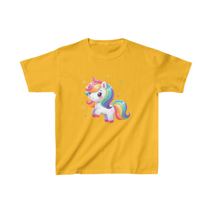 Camiseta de algodón pesado para niños Unicorn Sparkle |