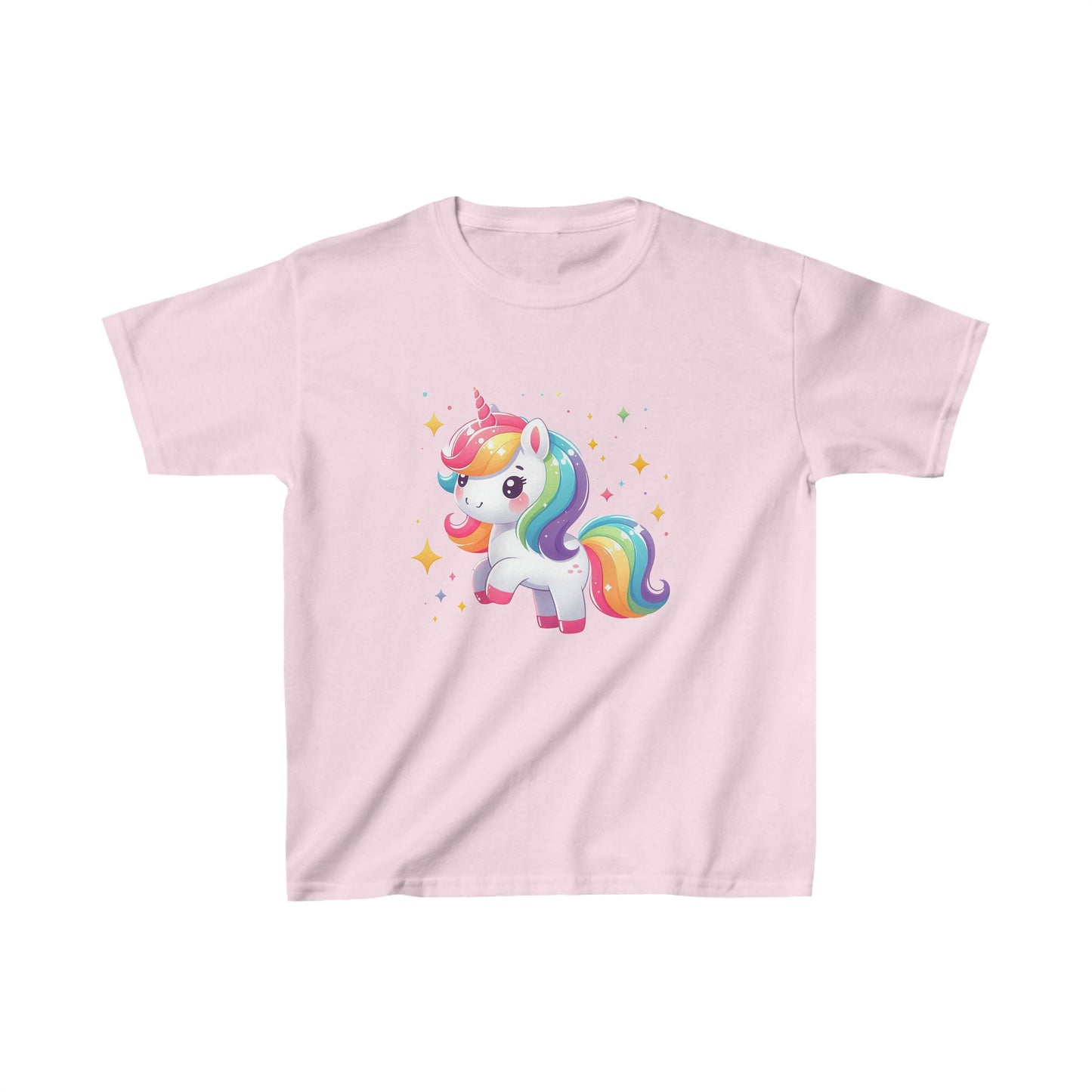 Camiseta de algodón pesado para niños Unicorn Sparkle |