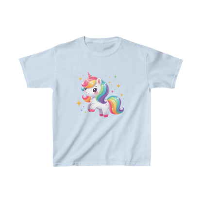 Camiseta de algodón pesado para niños Unicorn Sparkle |