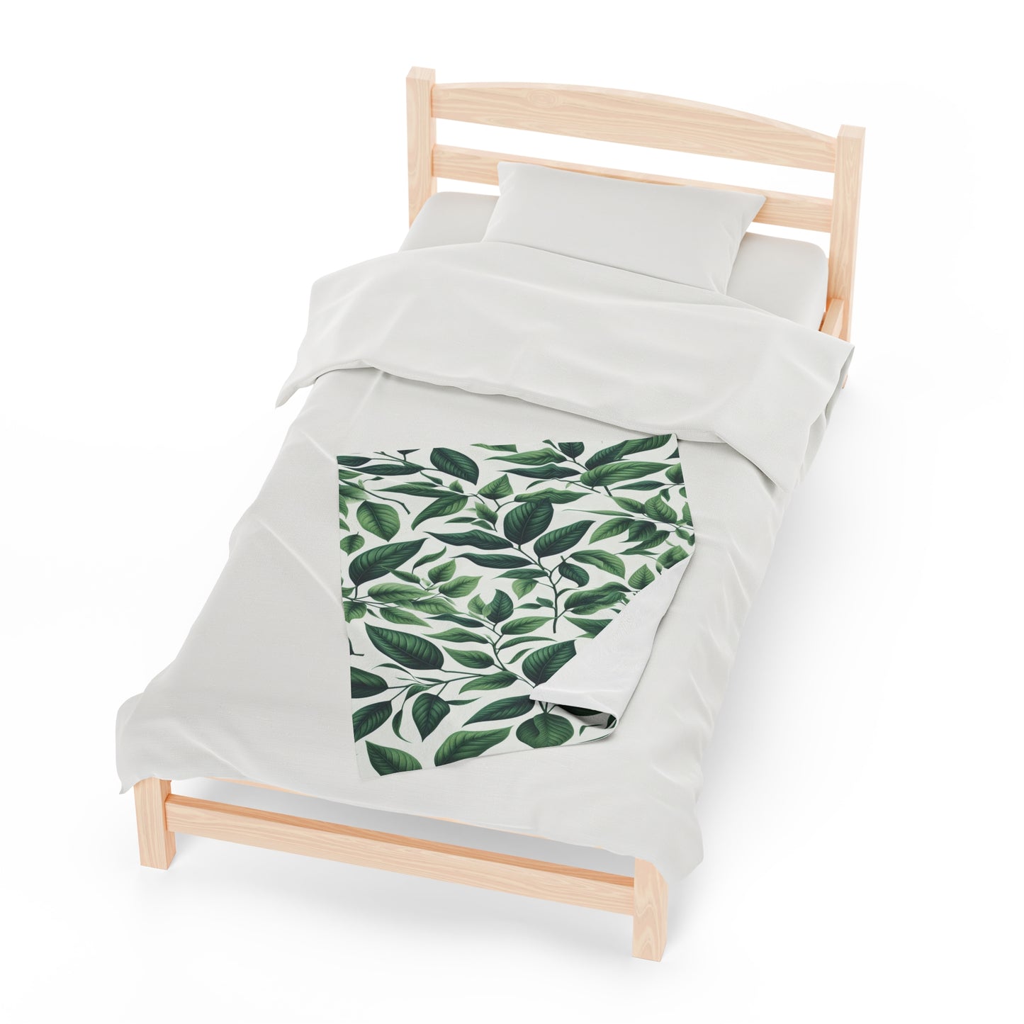 Leaves And Twigs | Velveteen Plush Blanket