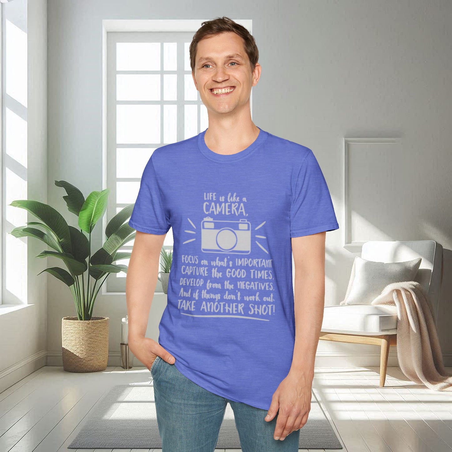 Cita positiva sobre la vida | Camiseta unisex suave