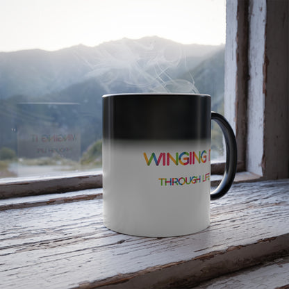 Winging it Through Life | Color Morphing Mug, 11oz