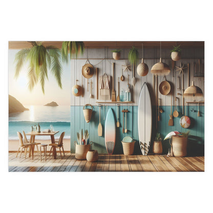 Beach Shack | Indoor and Outdoor Silk Poster