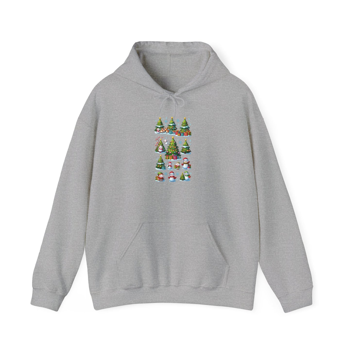 Christmas Trees and Snowmen | Unisex Heavy Blend™ Hooded Sweatshirt