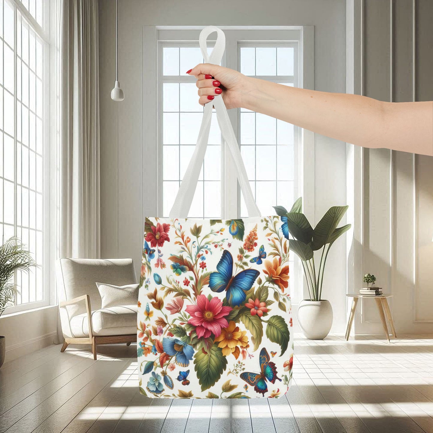 Flowers and Butterflies | Tote Bag