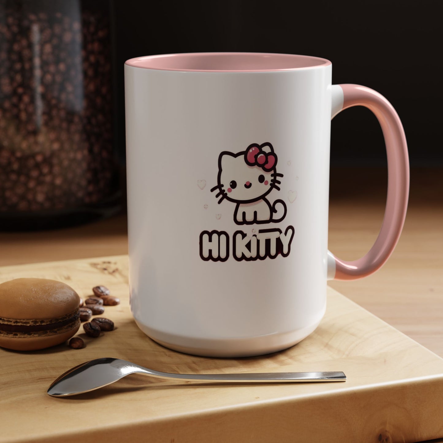 Taza de café con acento de Hi Kitty (11 oz y 15 oz)