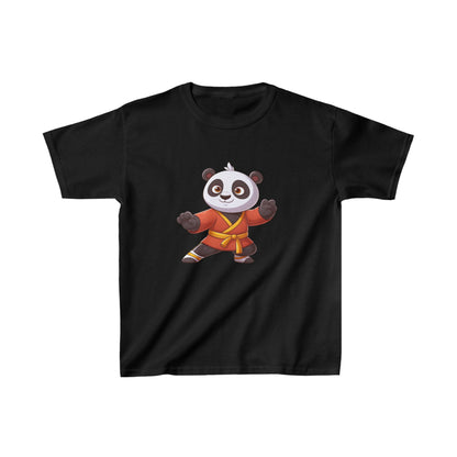 Camiseta de algodón pesado para niños Fighter Panda