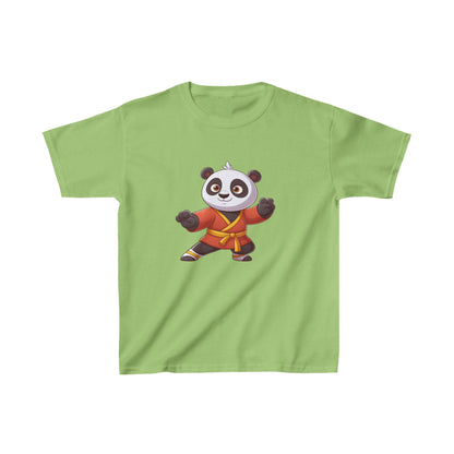 Camiseta de algodón pesado para niños Fighter Panda