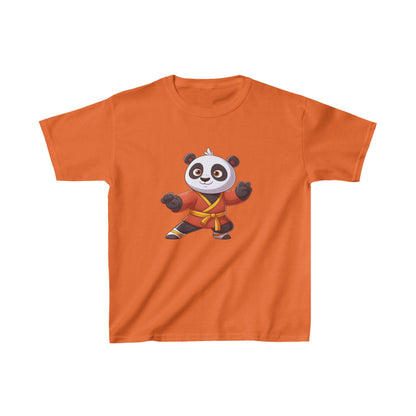 Camiseta de algodón pesado para niños Fighter Panda