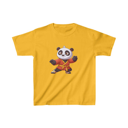 Camiseta de algodón pesado para niños Fighter Panda