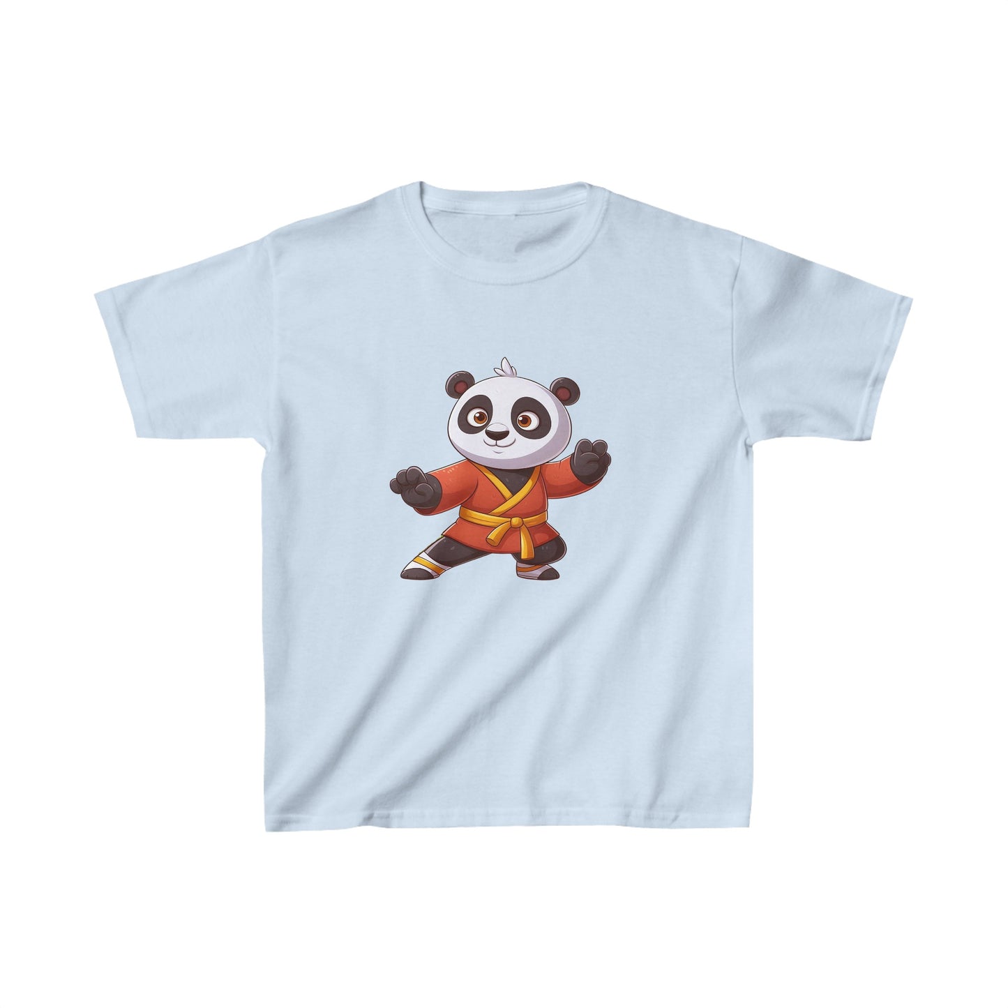 Camiseta de algodón pesado para niños Fighter Panda