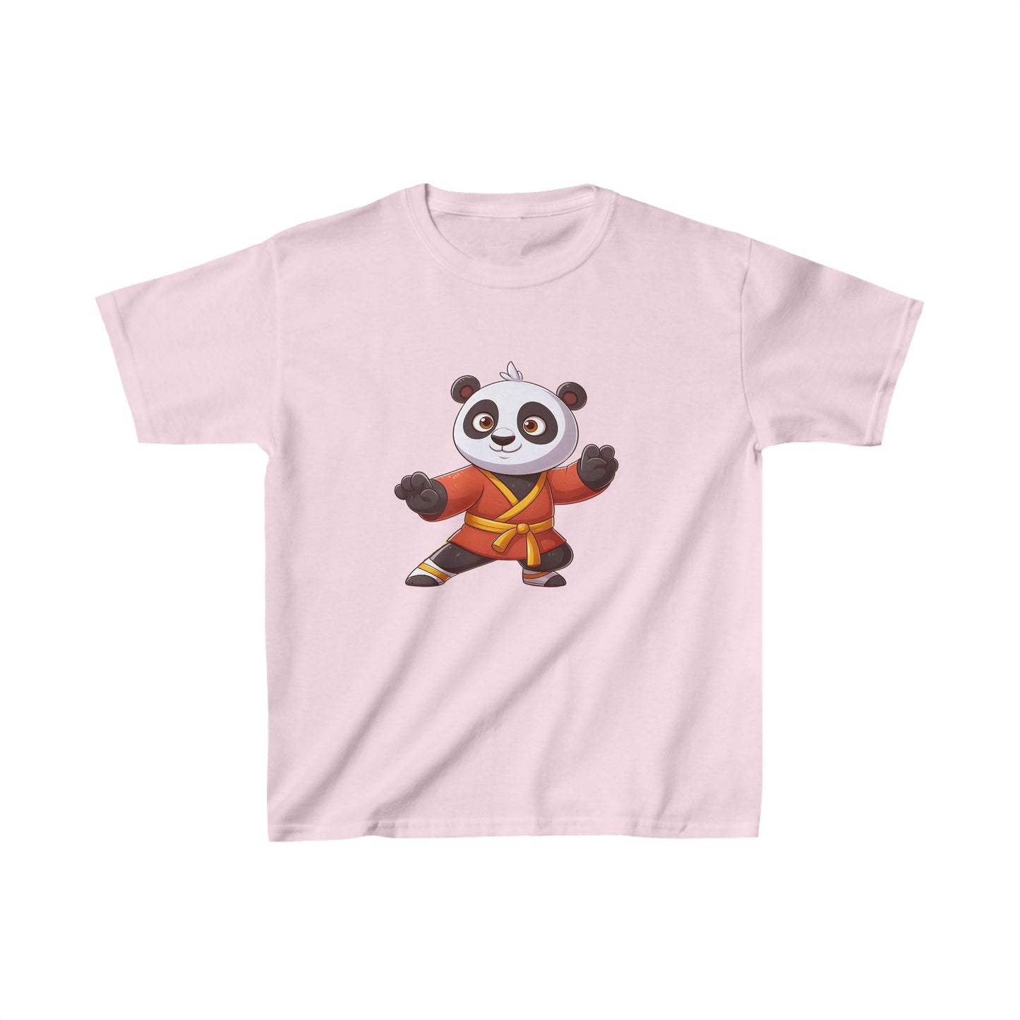 Camiseta de algodón pesado para niños Fighter Panda