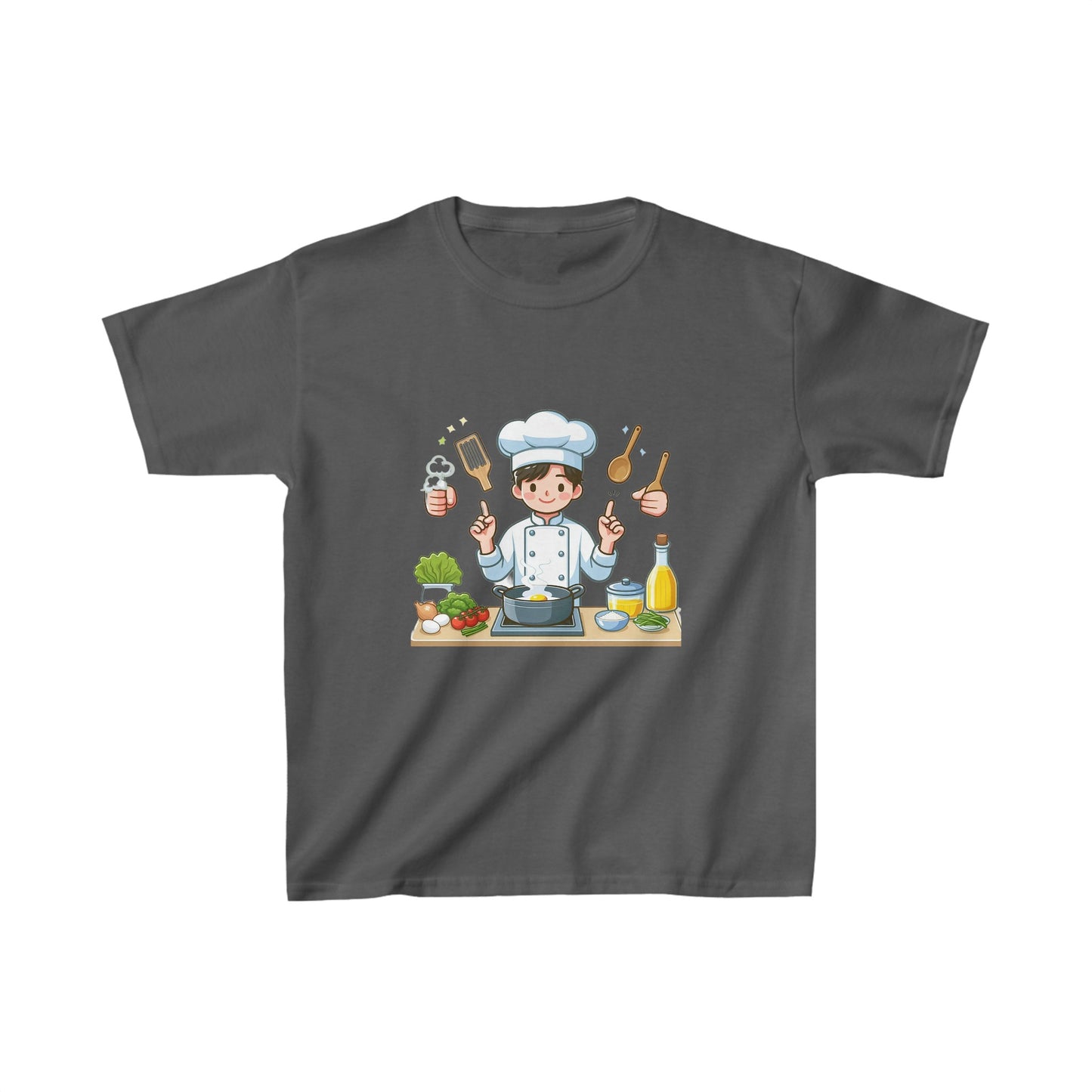 Master Chef | Camiseta de algodón pesado para niños