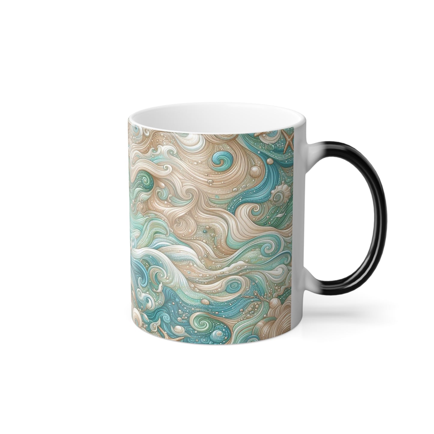 Beauté de l'océan en 3D | Tasse à changement de couleur, 11 oz