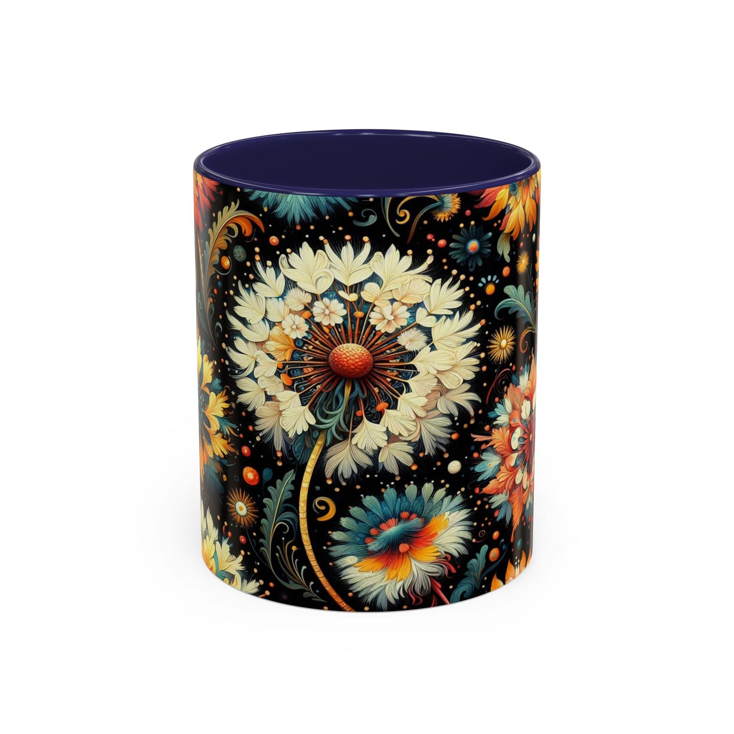 Vibrant Dandelions | Accent Coffee Mug (11oz)