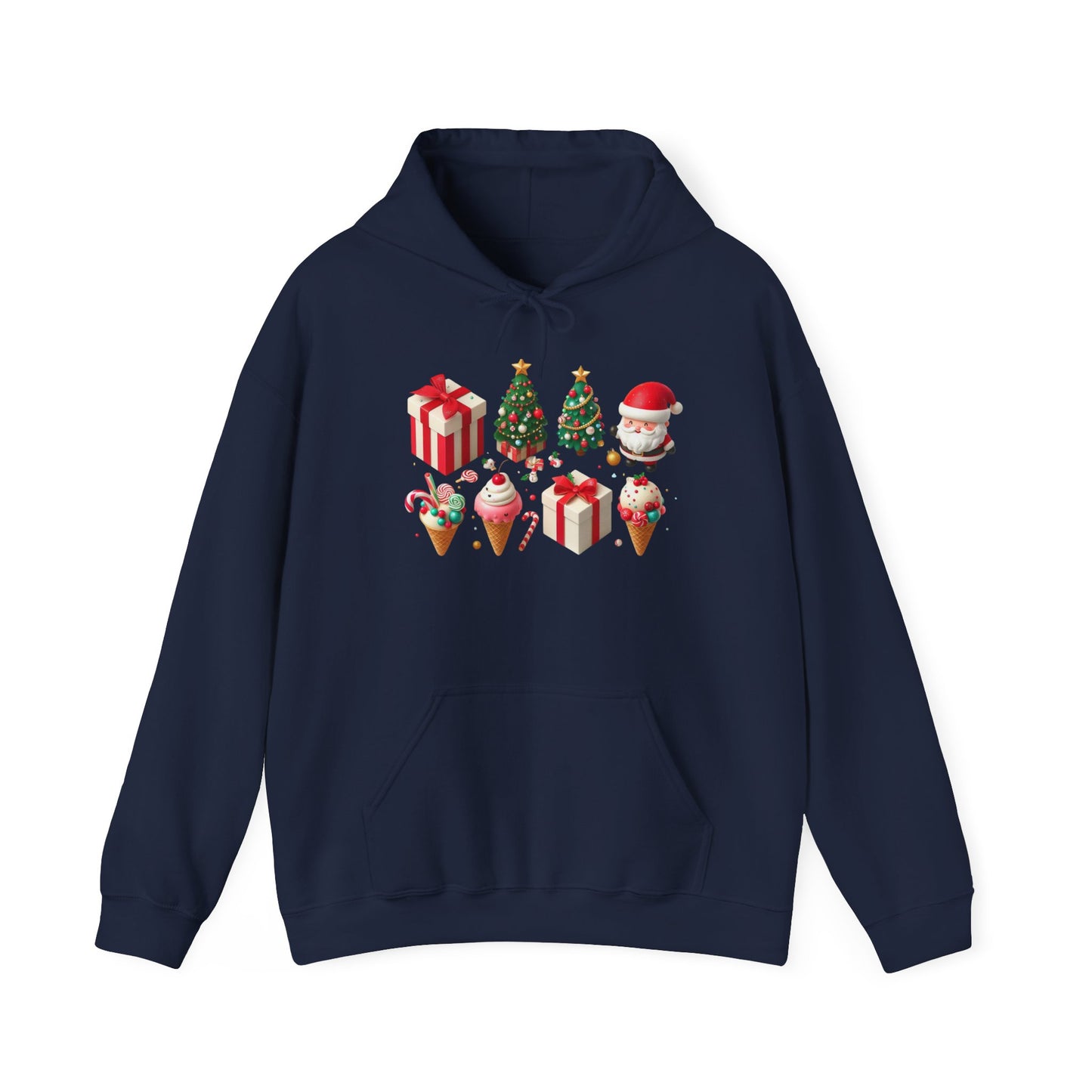 Gifts, Ice-creams and Santa | Unisex Heavy Blend™ Hooded Sweatshirt