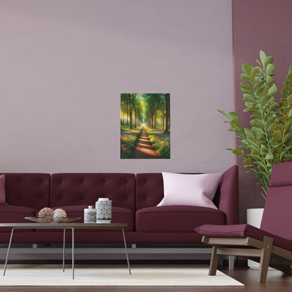 Forest Path | Indoor and Outdoor Silk Poster