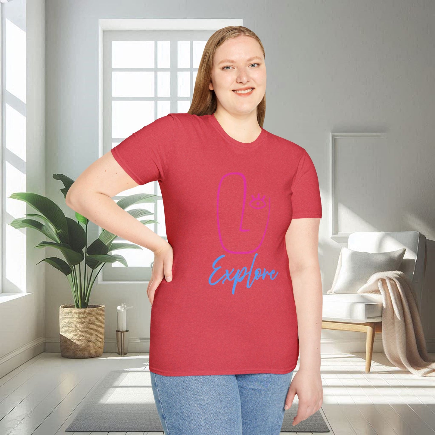 Explorez et voyagez | T-shirt doux unisexe