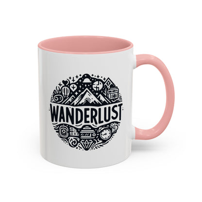 Wanderlust for the Travelling Soul | Accent Coffee Mug (11, 15oz)