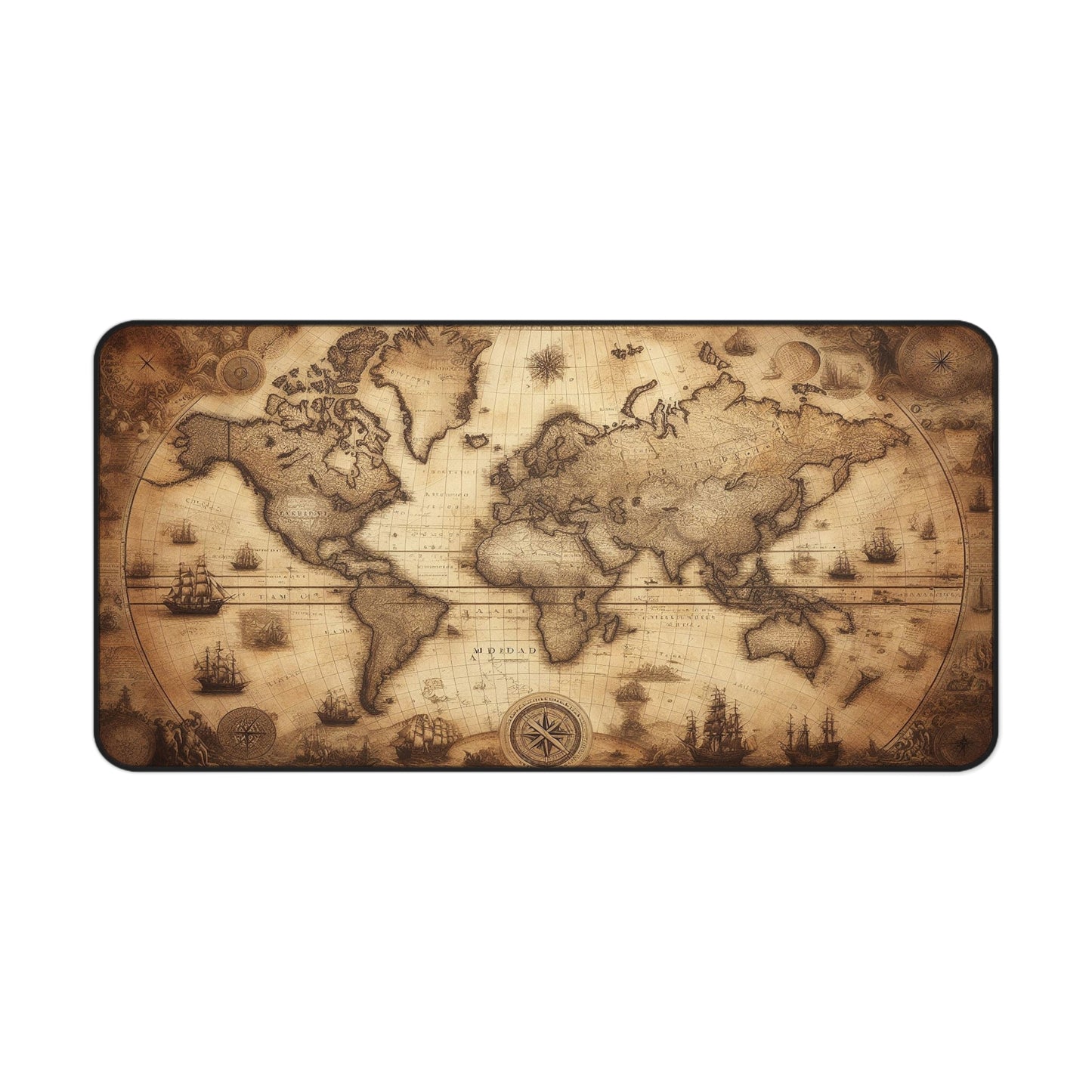 Vintage World Map | Desk Mat