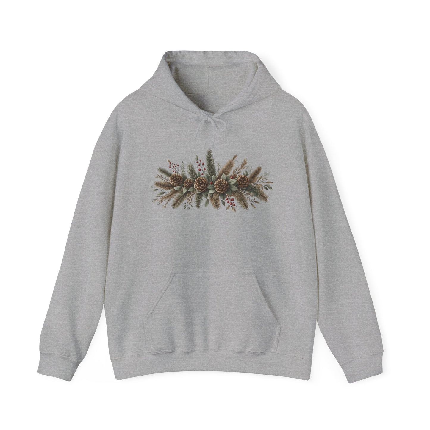 Pine Cones and Mistletoe | Unisex Heavy Blend™ Hooded Sweatshirt