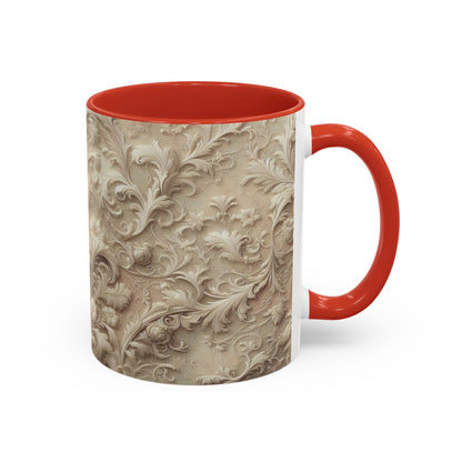 Dentelle victorienne | Tasse à café Accent (11 oz)