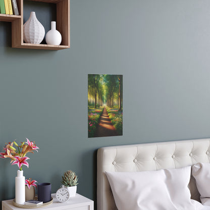 Forest Path | Indoor and Outdoor Silk Poster