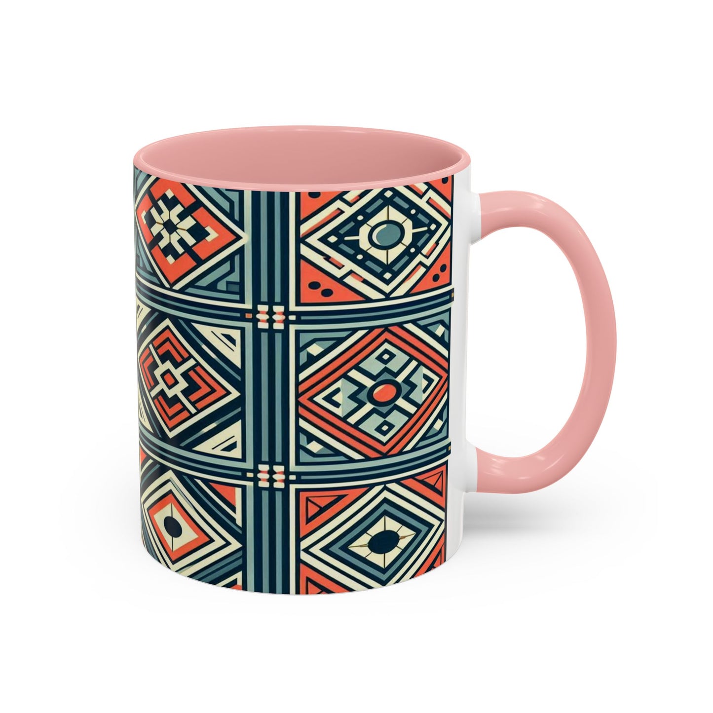 Diamond Geometric Pattern | Accent Coffee Mug (11oz)