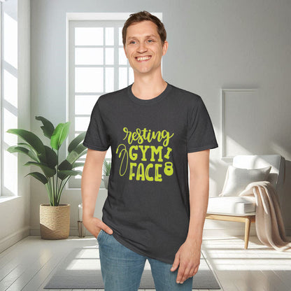 Resting Gym Face | T-shirt doux unisexe