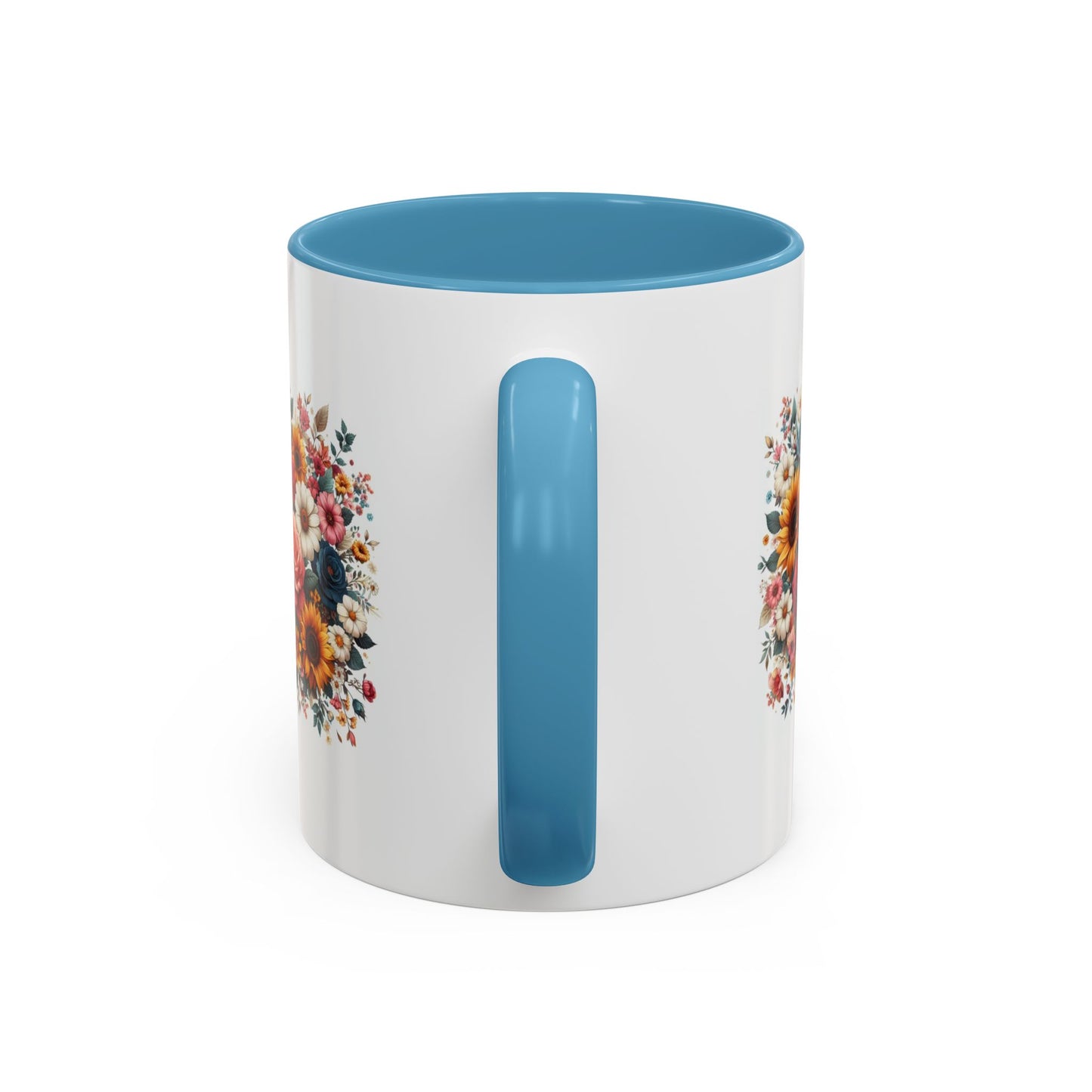 Fleurs multicolores | Tasse à café Accent (11, 15 oz)