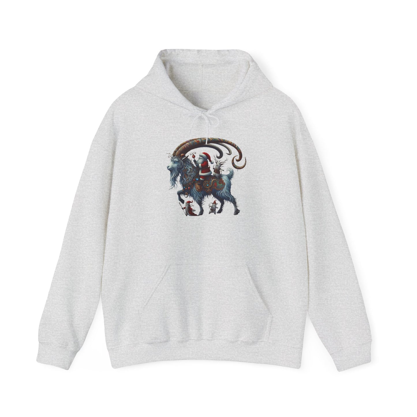 Santa on a Ram | Unisex Heavy Blend™ Hooded Sweatshirt