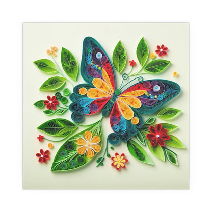 Multicolor Butterfly | Indoor and Outdoor Silk Poster