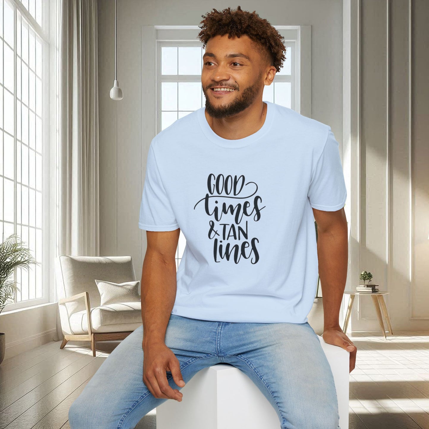 Good times Lignes de bronzage | T-shirt doux unisexe