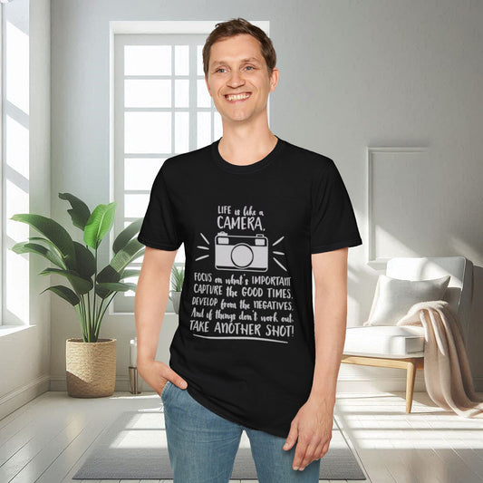 Cita positiva sobre la vida | Camiseta unisex suave