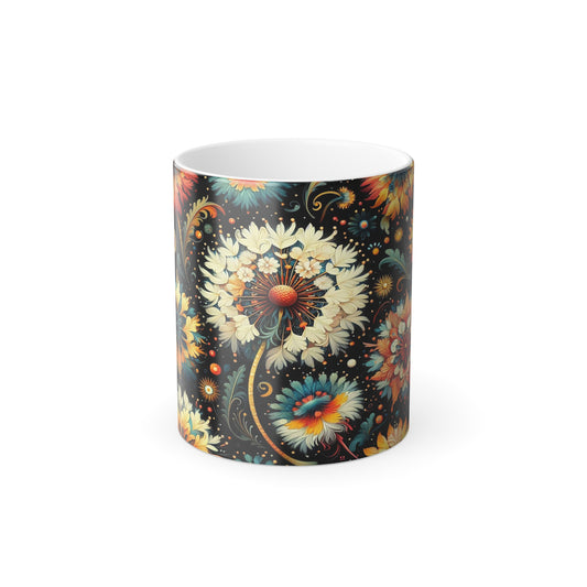 Vibrant Dandelions | Color Morphing Mug, 11oz