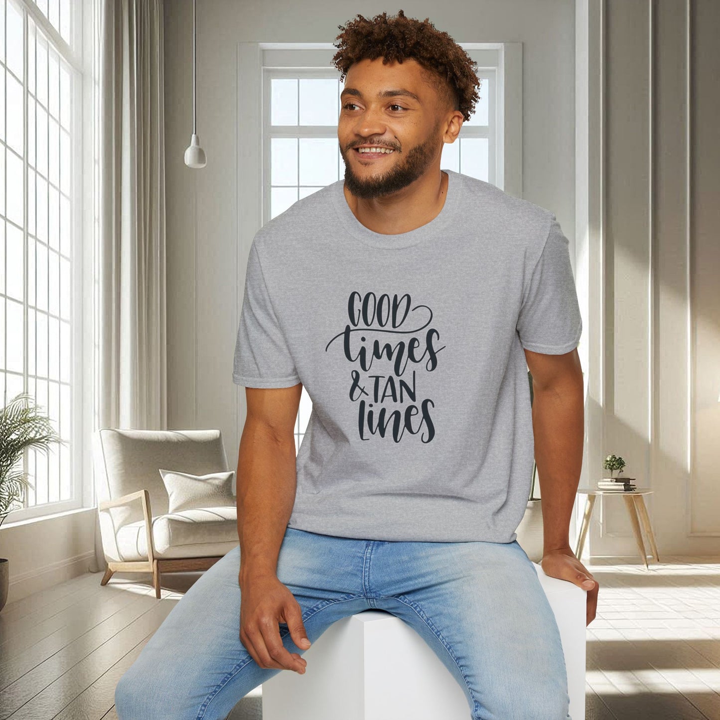 Good times Lignes de bronzage | T-shirt doux unisexe