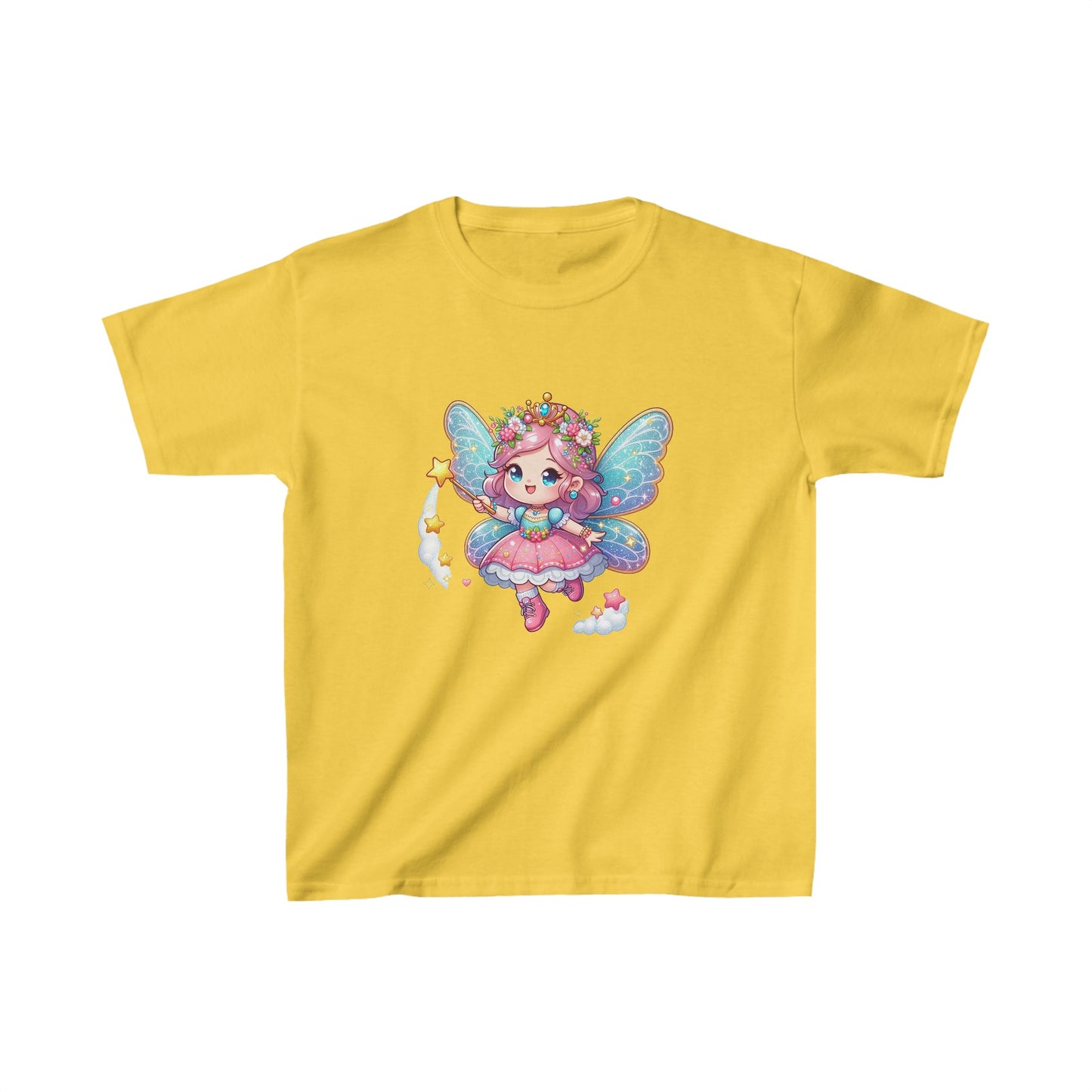 Camiseta de algodón pesado para niños Fairy |