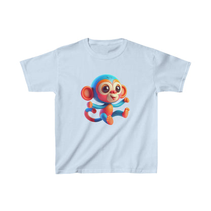 Camiseta de algodón pesado para niños Baby Monkey