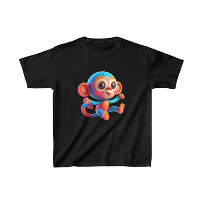 Camiseta de algodón pesado para niños Baby Monkey