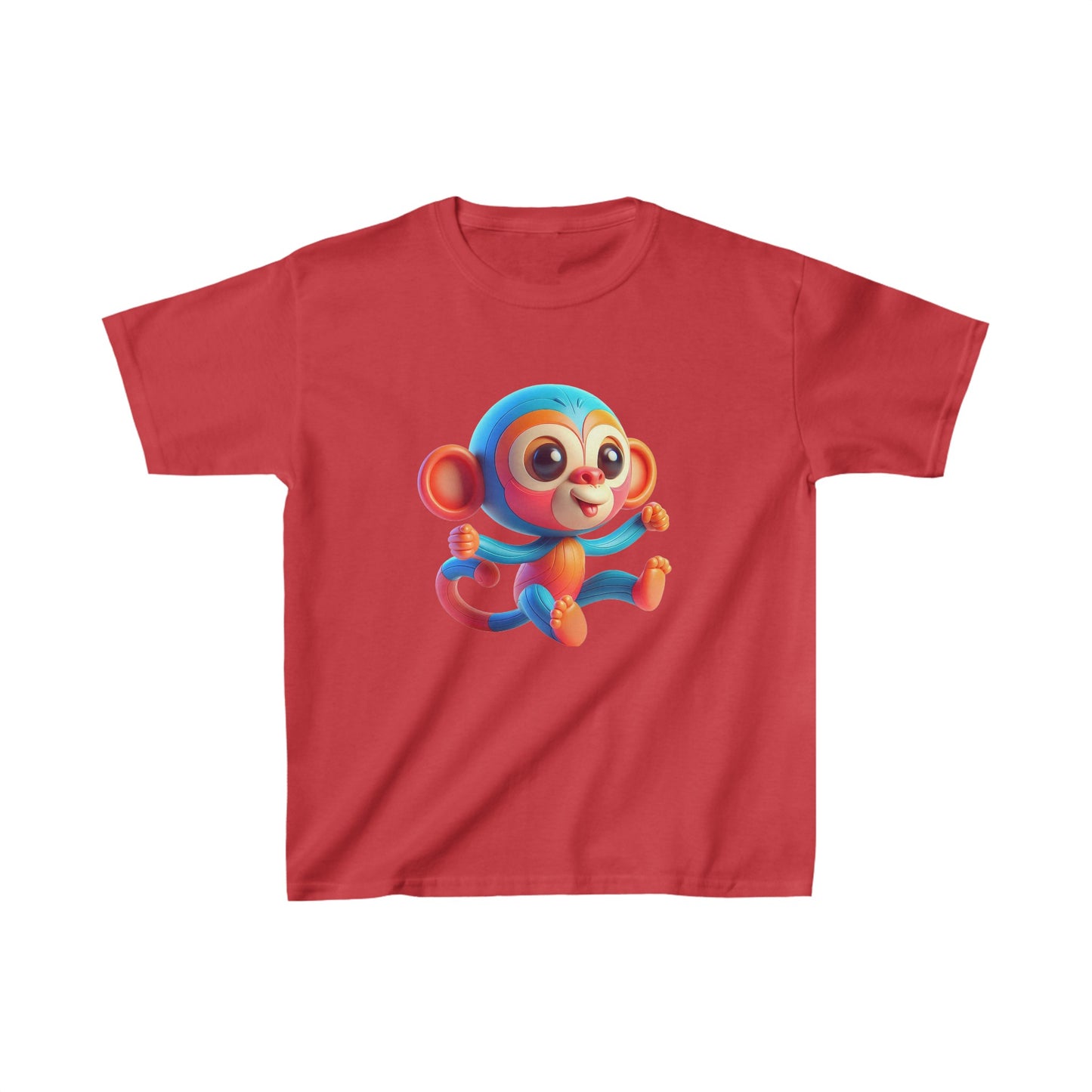 Camiseta de algodón pesado para niños Baby Monkey