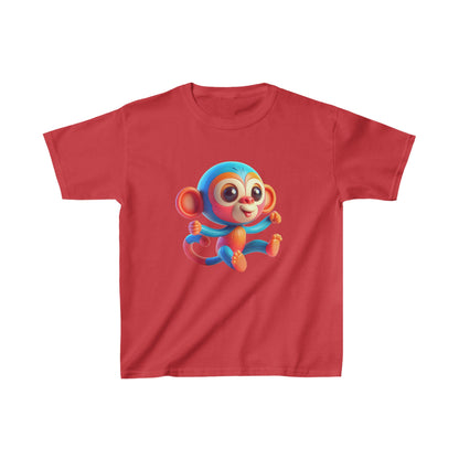 Camiseta de algodón pesado para niños Baby Monkey